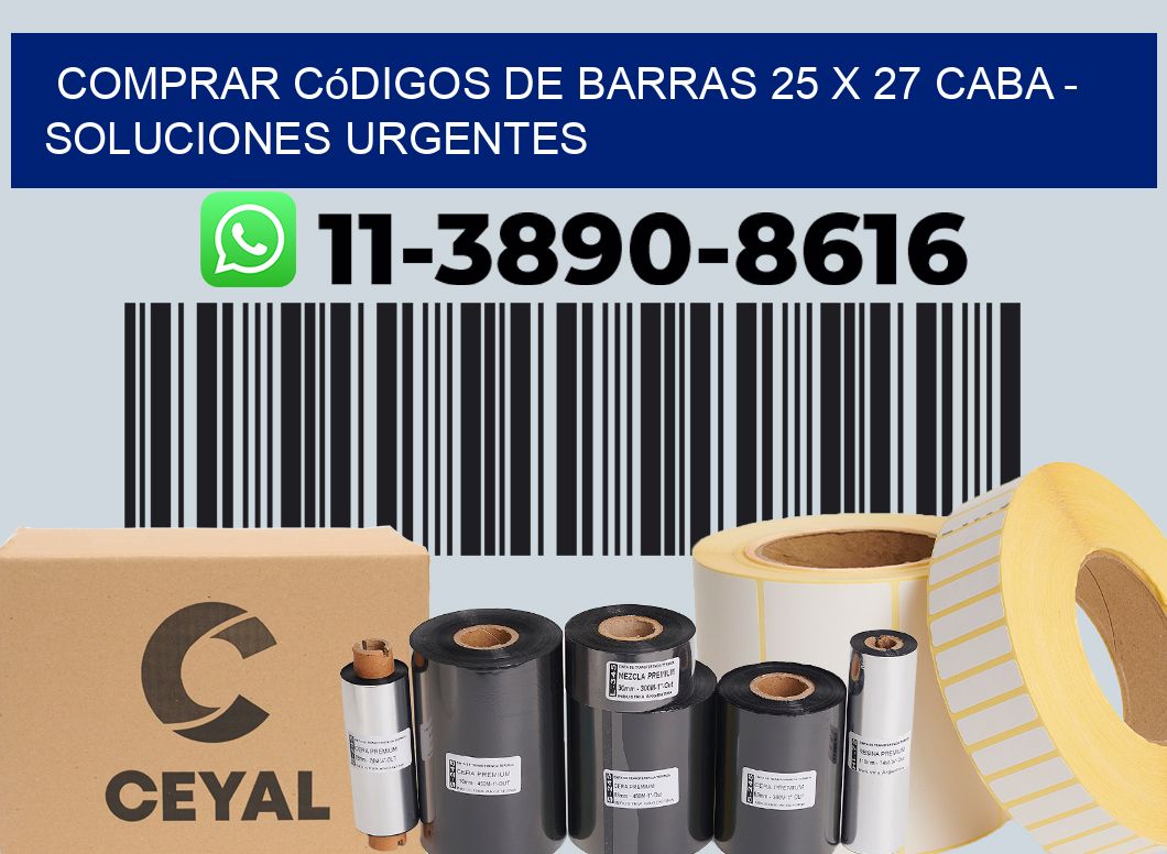 Comprar códigos de barras 25 x 27 CABA - soluciones urgentes