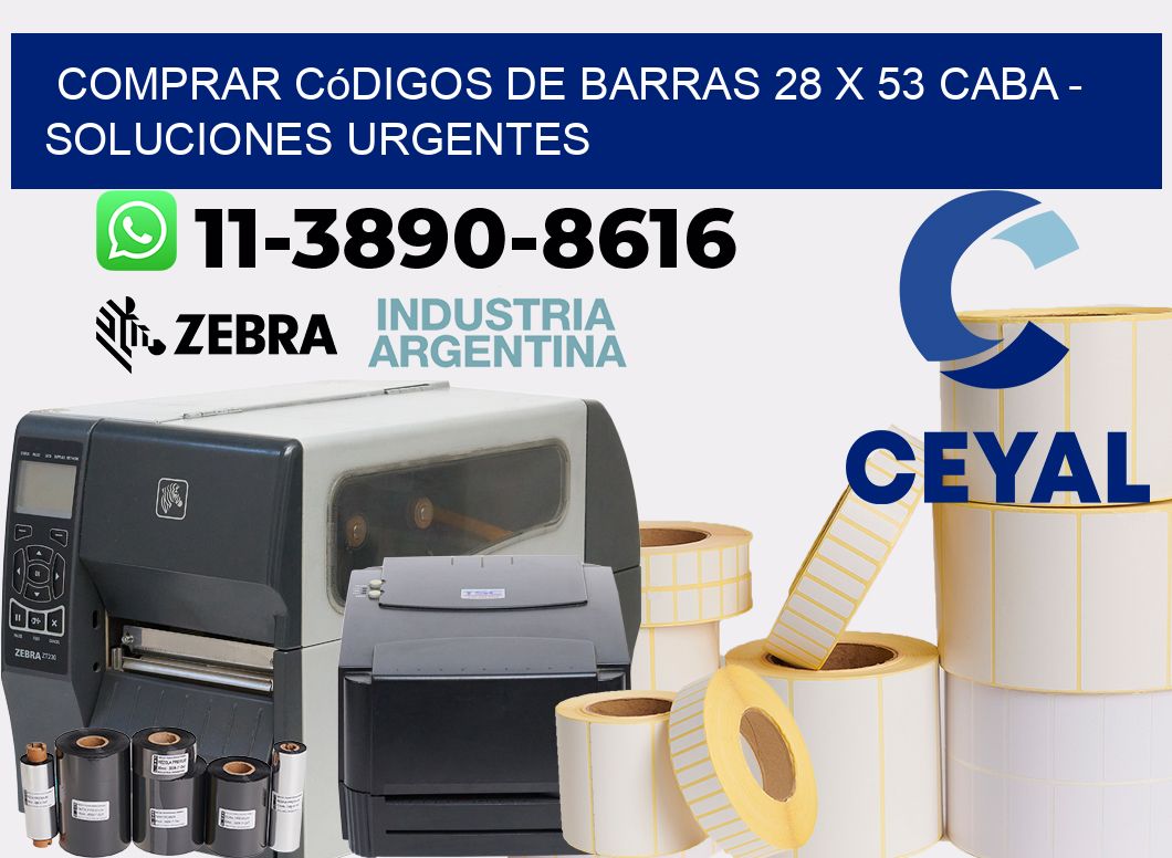 Comprar códigos de barras 28 x 53 CABA - soluciones urgentes