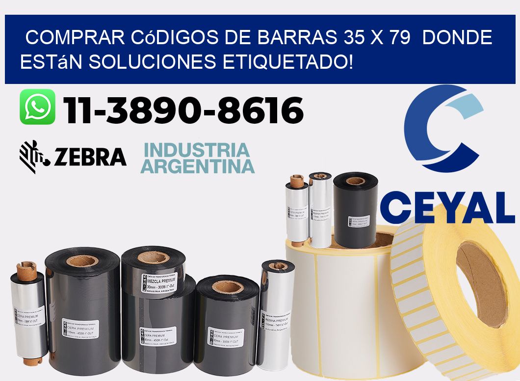 Comprar códigos de barras 35 x 79  donde están soluciones etiquetado!