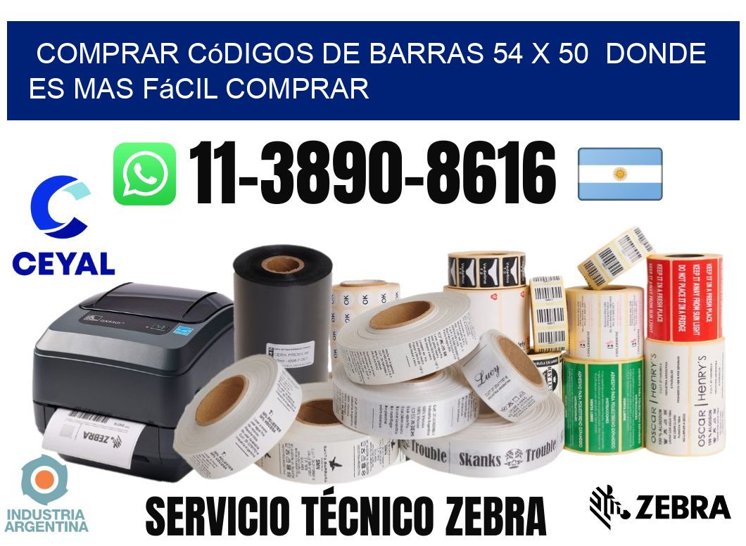 Comprar códigos de barras 54 x 50 Donde es mas fácil comprar
