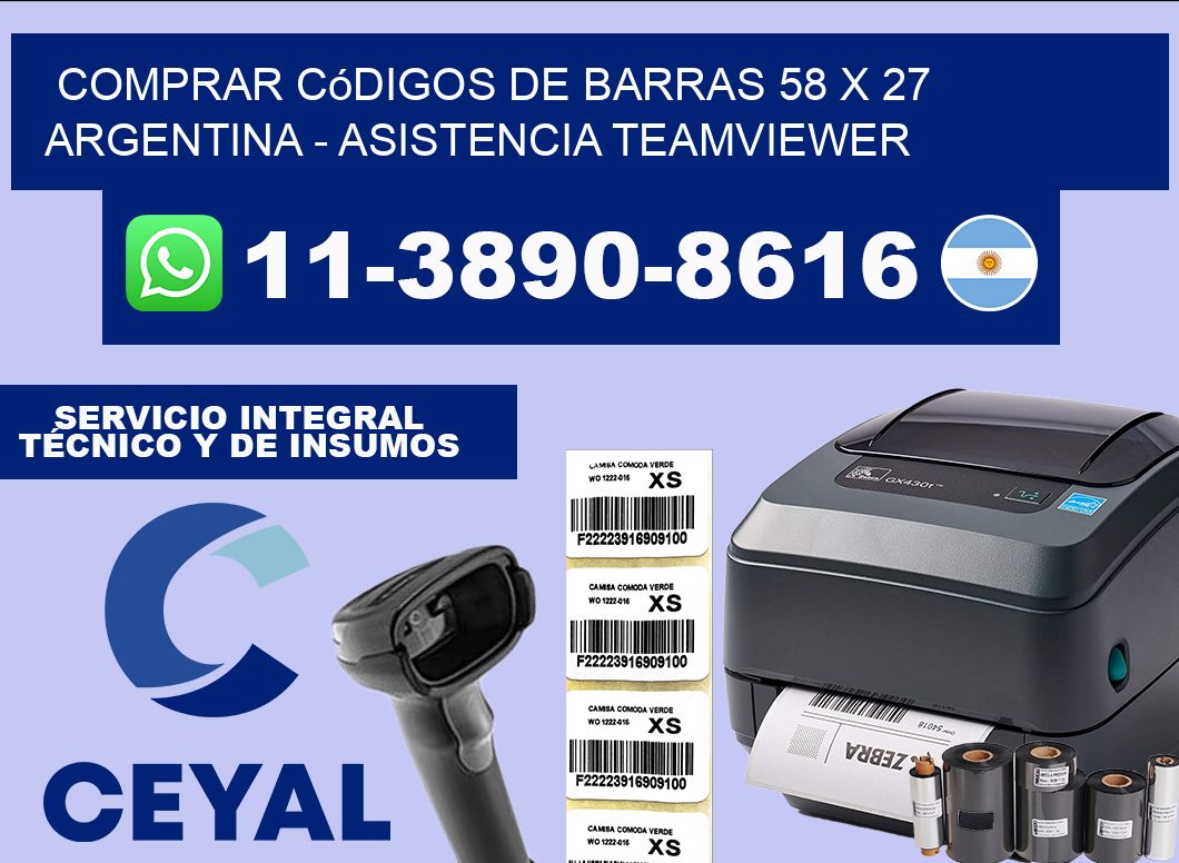 Comprar códigos de barras 58 x 27 argentina – asistencia teamviewer