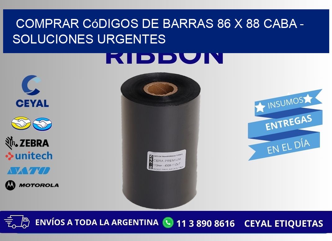Comprar códigos de barras 86 x 88 CABA - soluciones urgentes