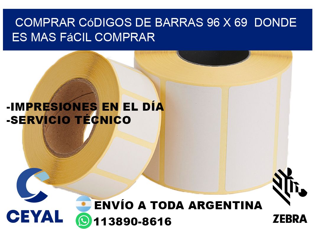 Comprar códigos de barras 96 x 69  Donde es mas fácil comprar