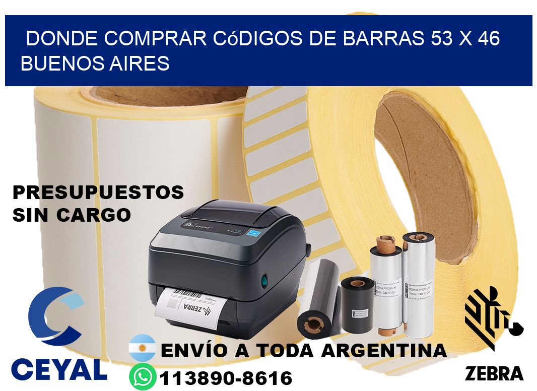 Donde Comprar códigos de barras 53 x 46 Buenos Aires