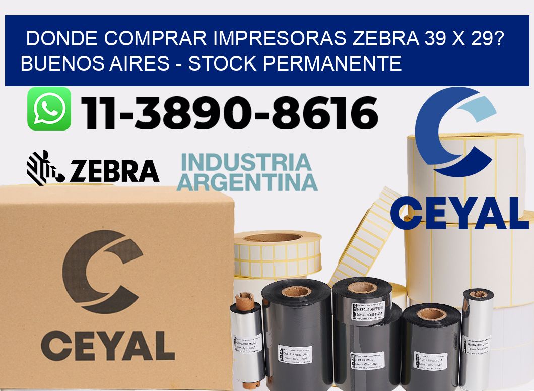 Donde Comprar impresoras zebra 39 x 29? Buenos Aires - Stock permanente
