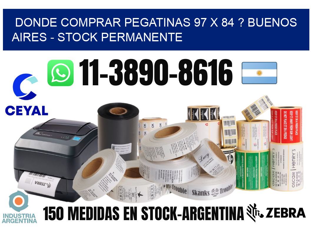Donde Comprar pegatinas 97 x 84 ? Buenos Aires - Stock permanente