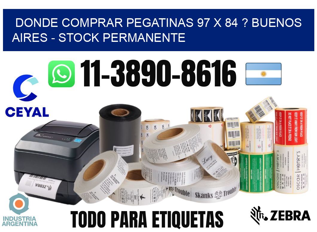 Donde Comprar pegatinas 97 x 84 ? Buenos Aires - Stock permanente