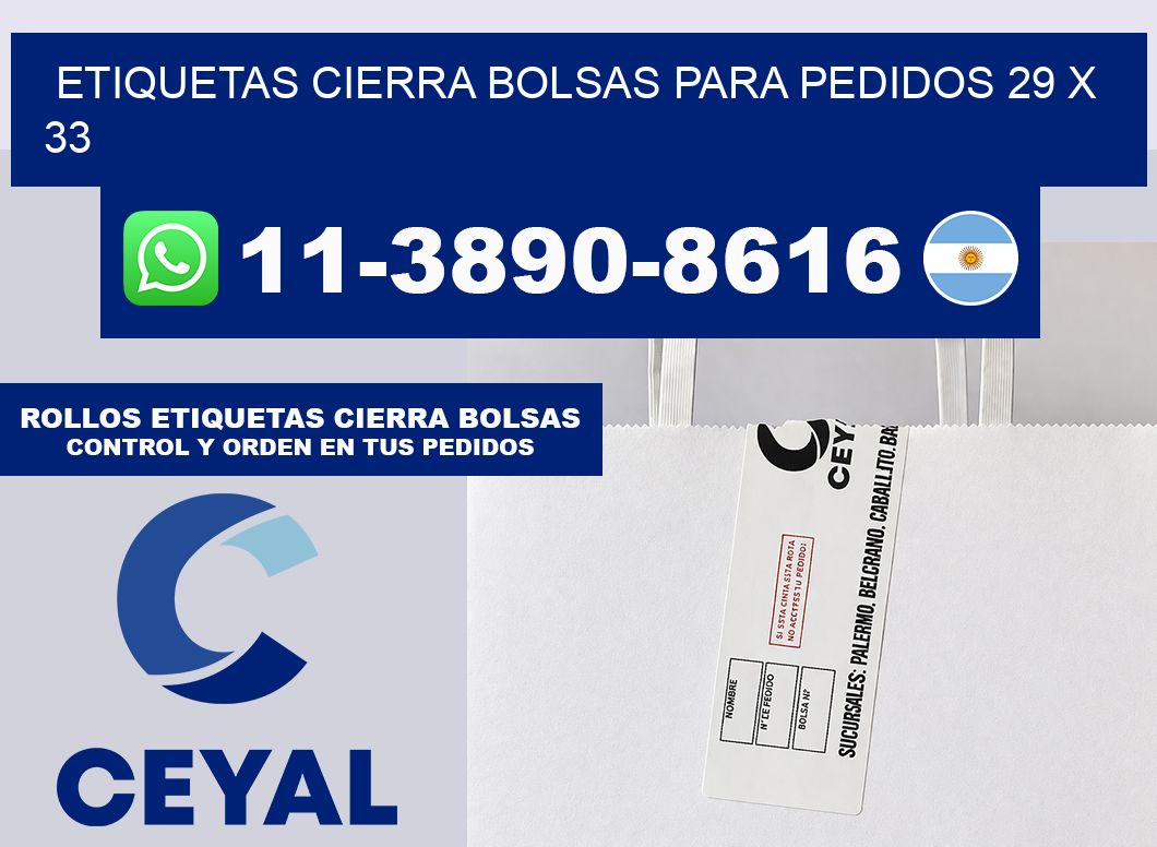 ETIQUETAS CIERRA BOLSAS PARA PEDIDOS 29 x 33