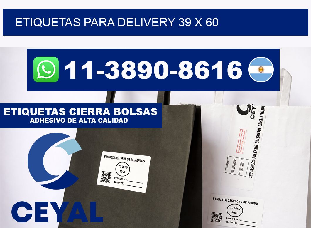 ETIQUETAS PARA DELIVERY 39 x 60