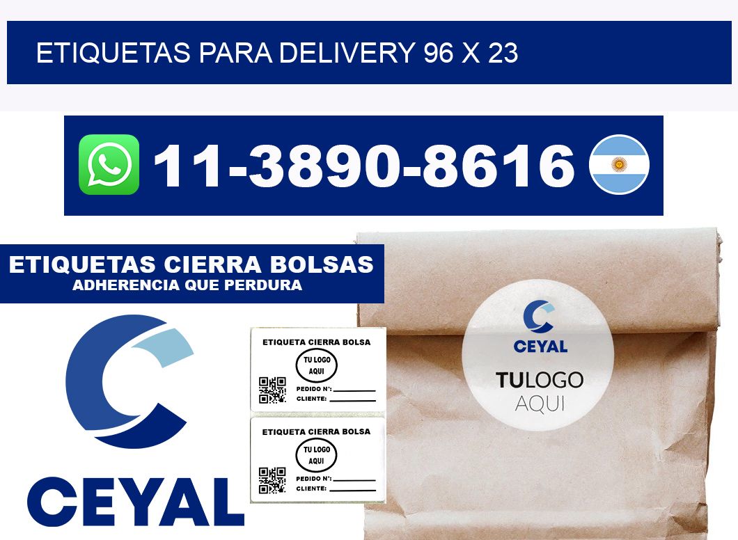 ETIQUETAS PARA DELIVERY 96 x 23