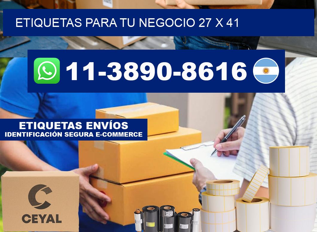Etiquetas para tu negocio 27 x 41