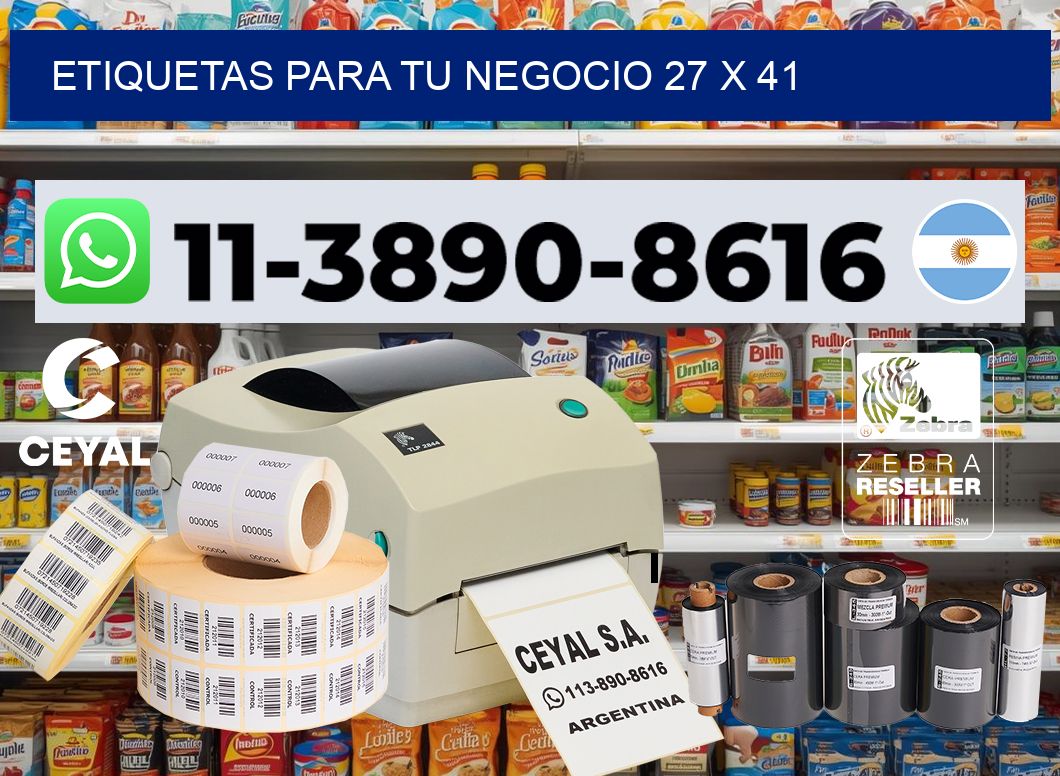 Etiquetas para tu negocio 27 x 41