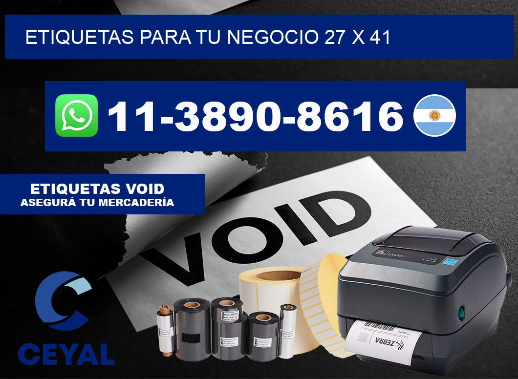 Etiquetas para tu negocio 27 x 41