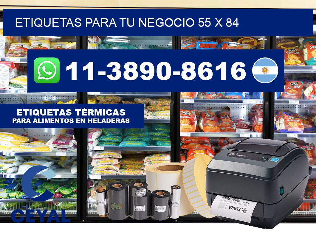 Etiquetas para tu negocio 55 x 84