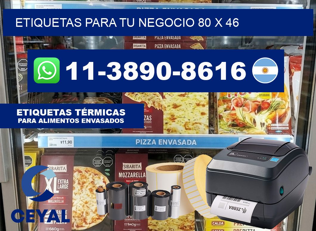 Etiquetas para tu negocio 80 x 46