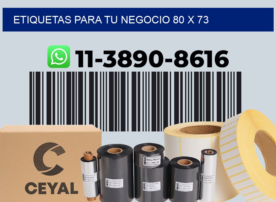 Etiquetas para tu negocio 80 x 73