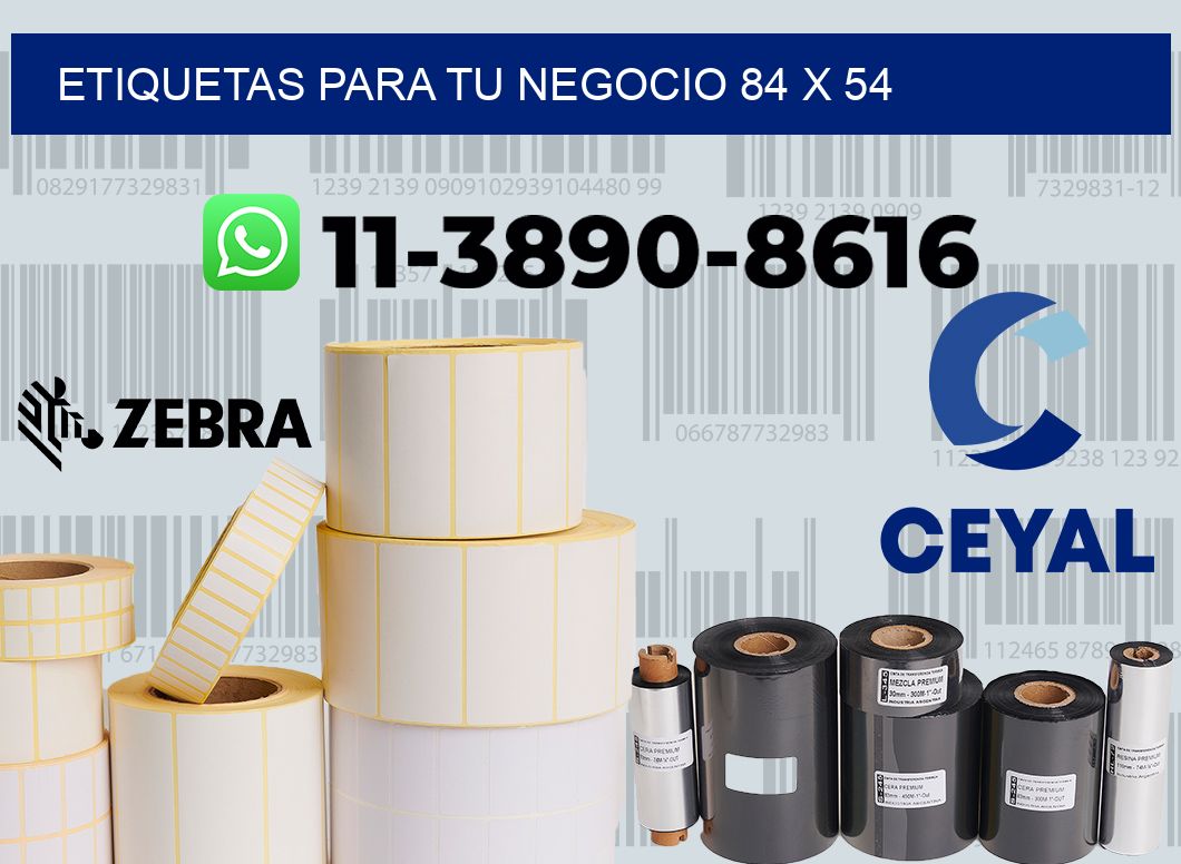 Etiquetas para tu negocio 84 x 54