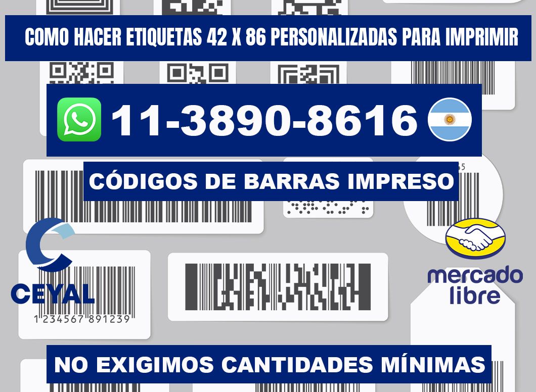 como hacer etiquetas 42 x 86 personalizadas para imprimir