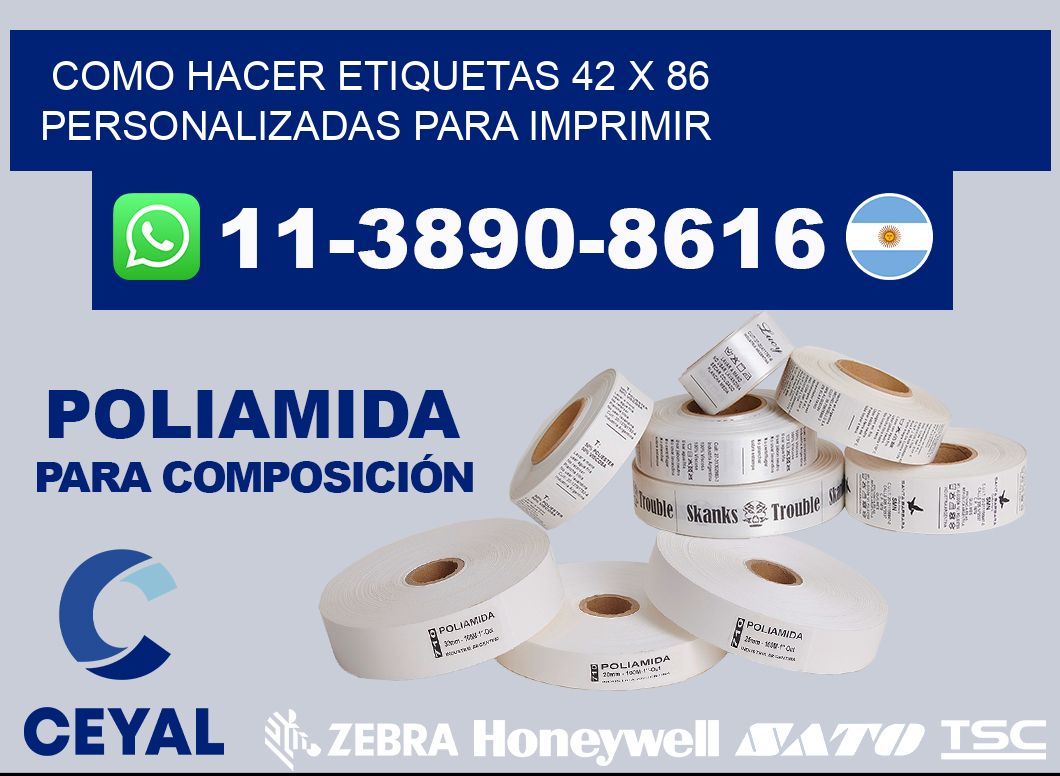 como hacer etiquetas 42 x 86 personalizadas para imprimir