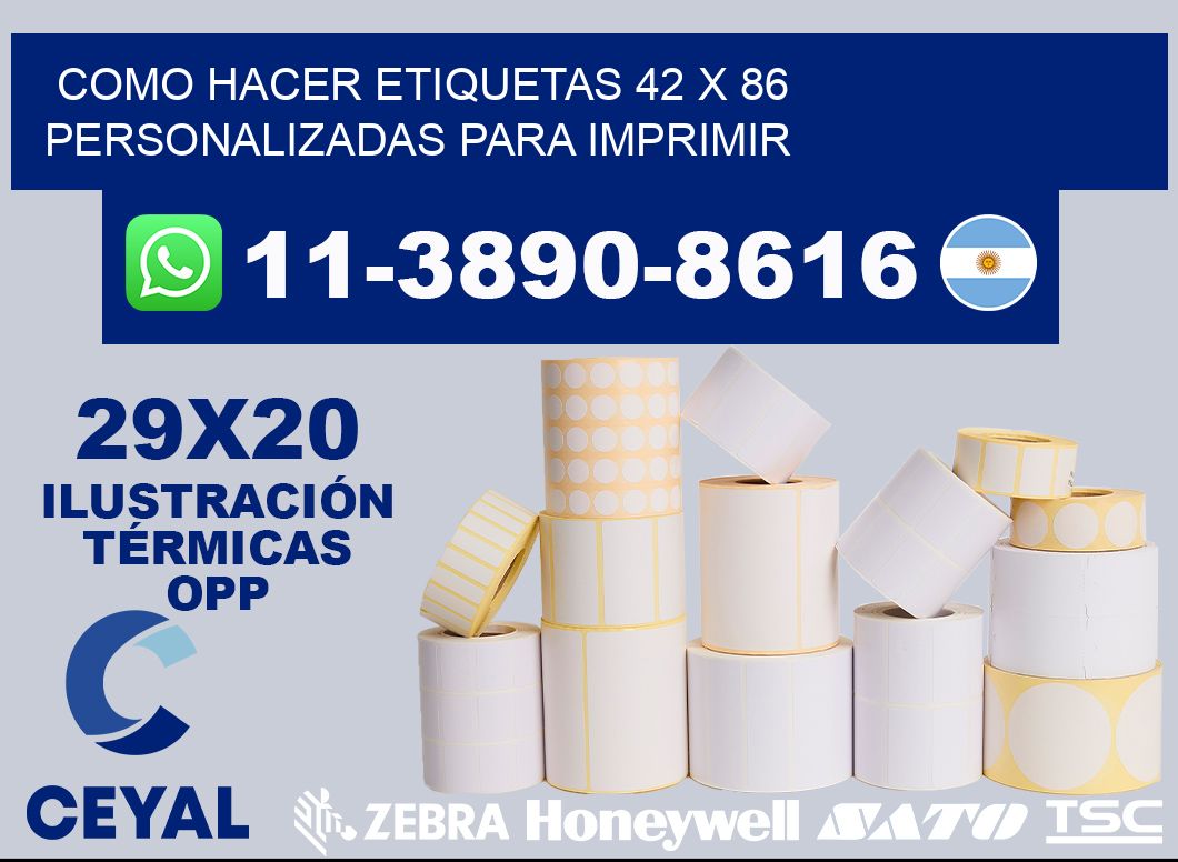 como hacer etiquetas 42 x 86 personalizadas para imprimir