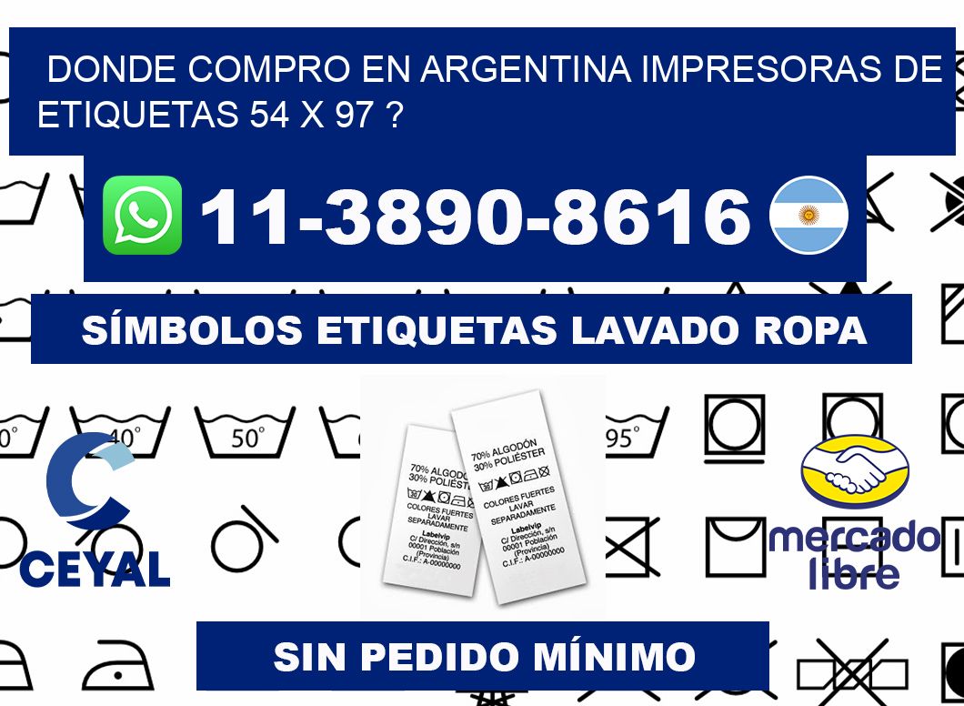 donde compro en argentina impresoras de etiquetas 54 x 97 ?