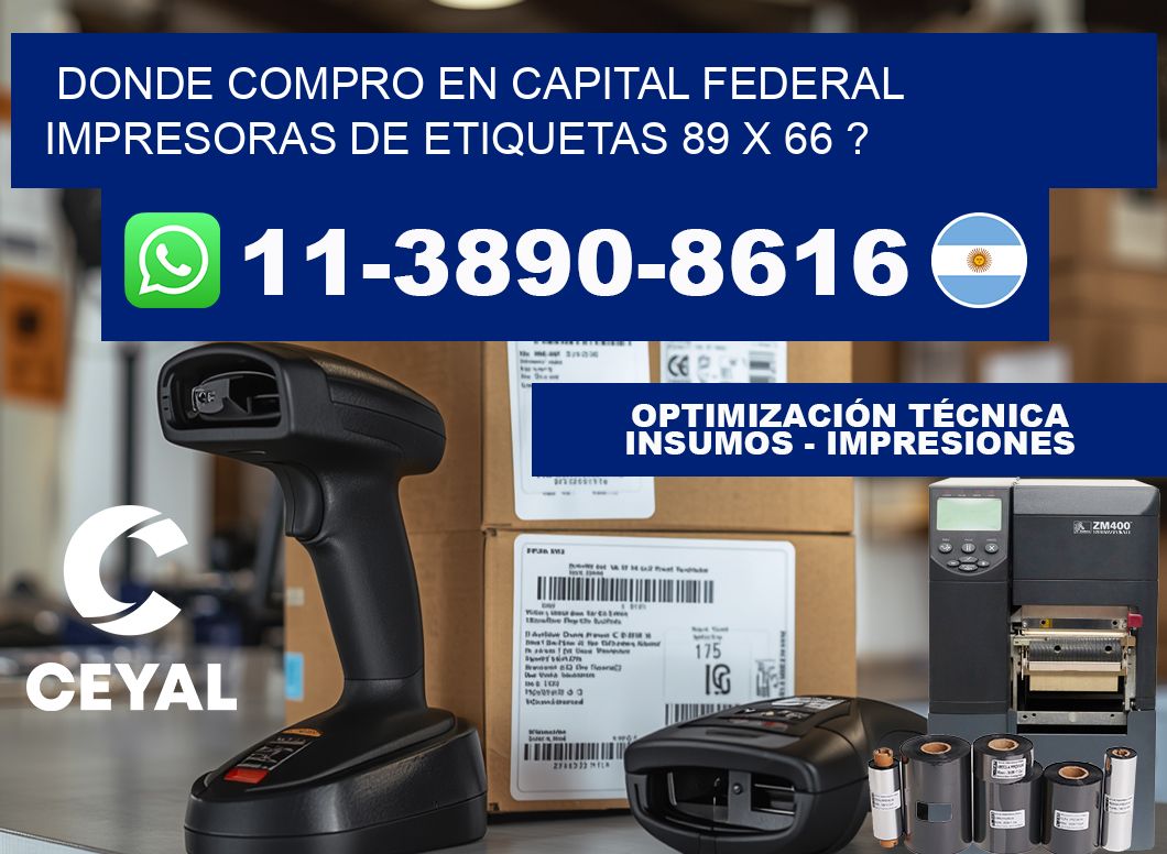 donde compro en capital federal impresoras de etiquetas 89 x 66 ?