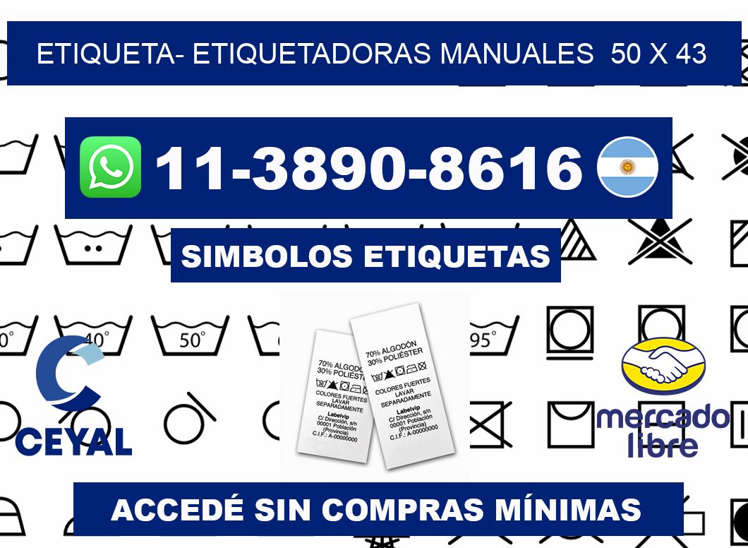 etiqueta- Etiquetadoras Manuales  50 x 43