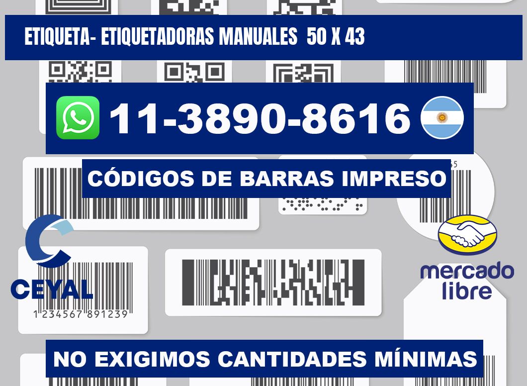 etiqueta- Etiquetadoras Manuales  50 x 43