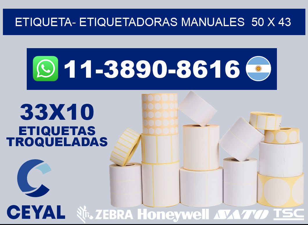 etiqueta- Etiquetadoras Manuales  50 x 43