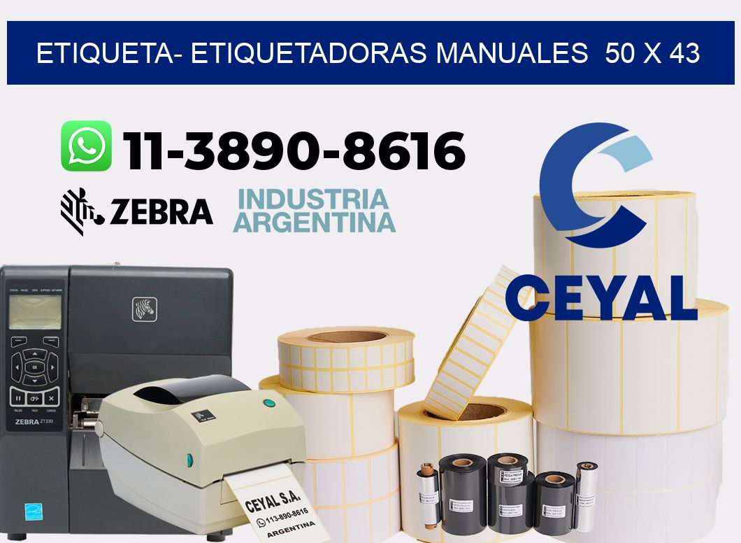 etiqueta- Etiquetadoras Manuales  50 x 43