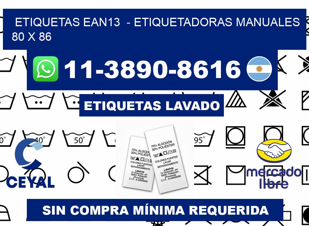 etiquetas ean13 - Etiquetadoras Manuales 80 x 86