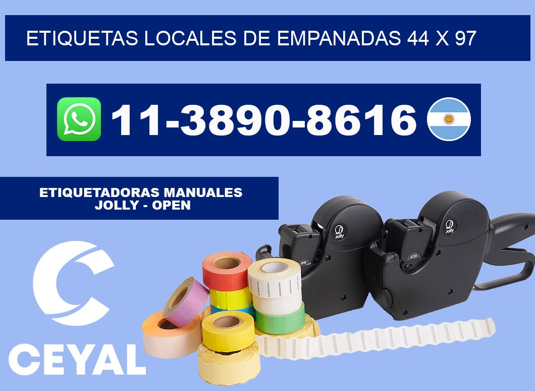 etiquetas locales de empanadas 44 x 97