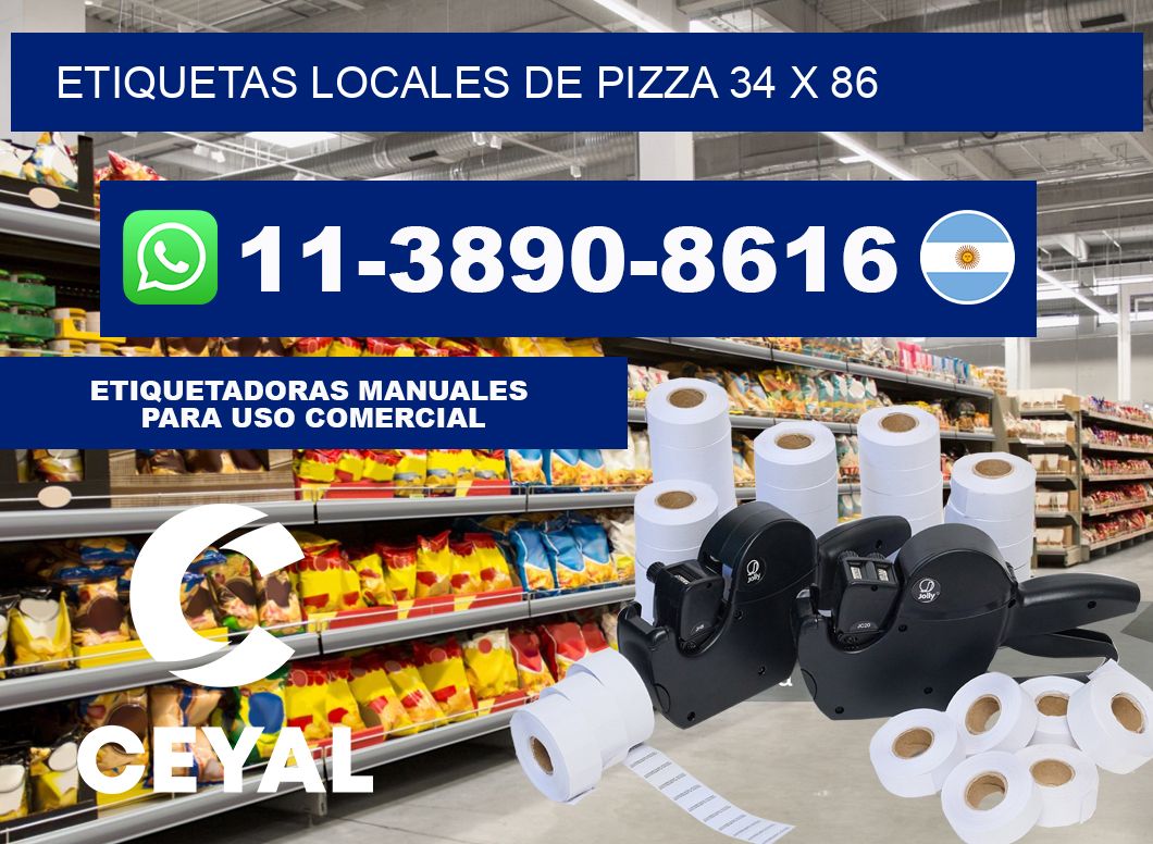 etiquetas locales de pizza 34 x 86