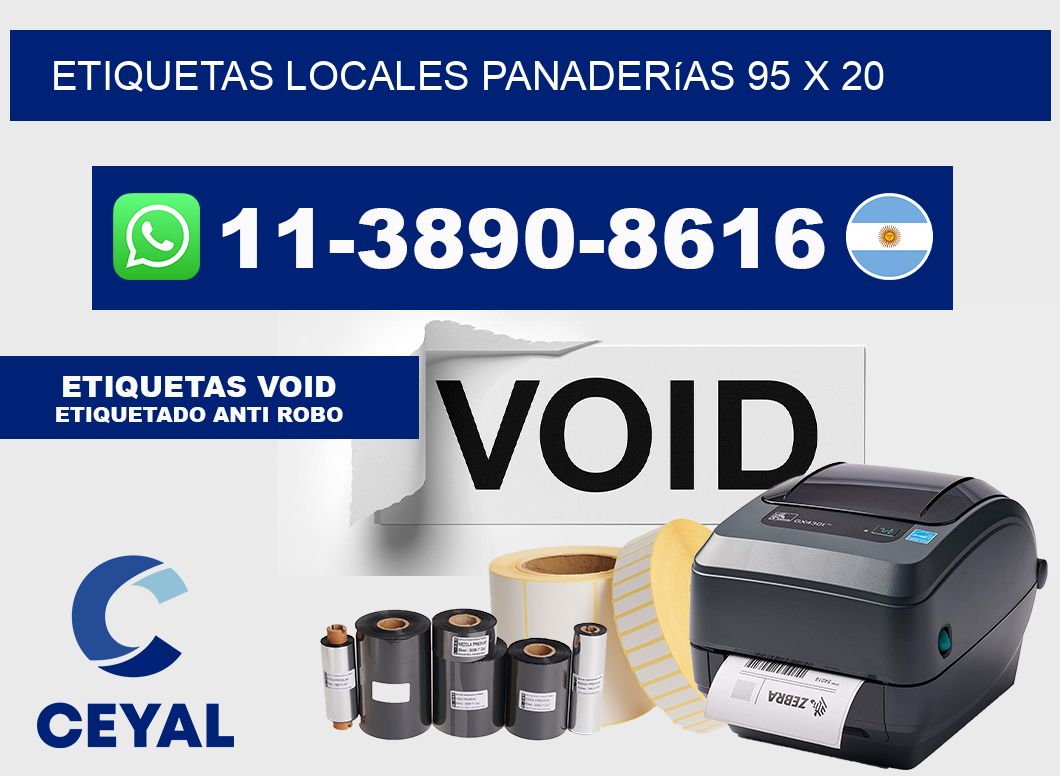 etiquetas locales panaderías 95 x 20