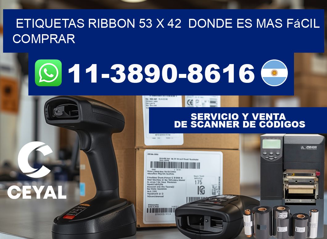 etiquetas ribbon 53 x 42  Donde es mas fácil comprar