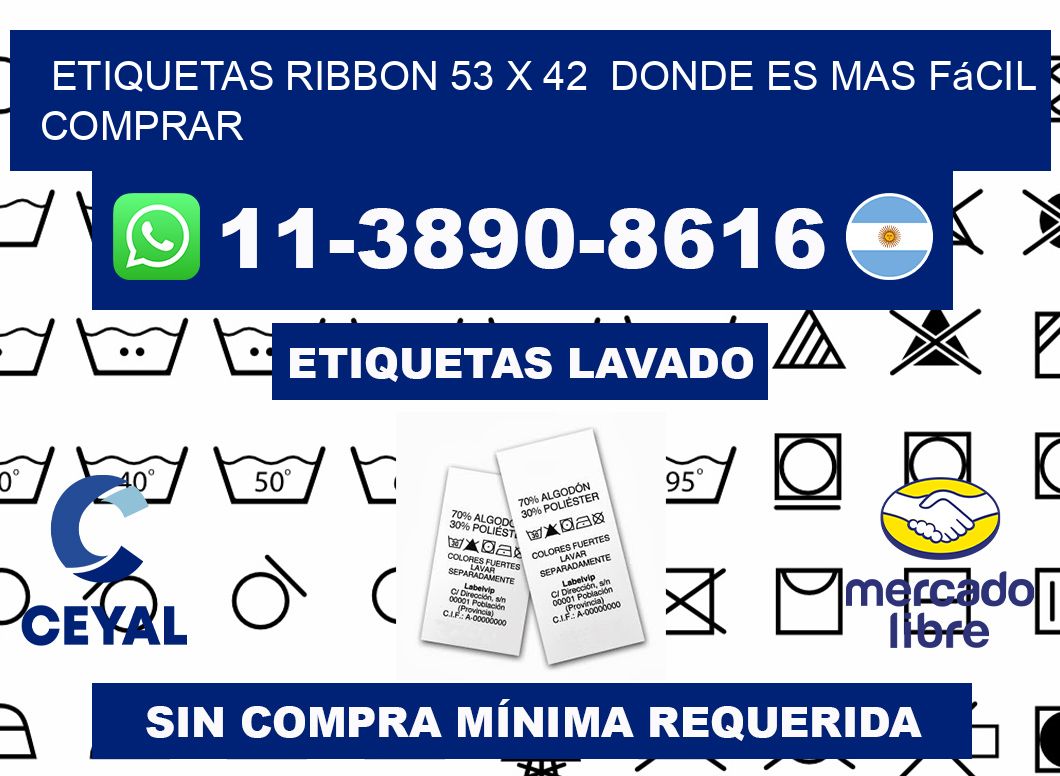 etiquetas ribbon 53 x 42  Donde es mas fácil comprar