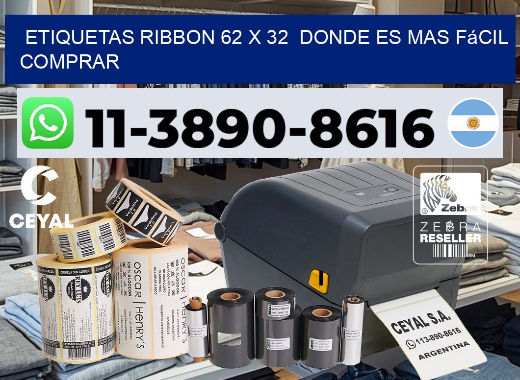 etiquetas ribbon 62 x 32 Donde es mas fácil comprar