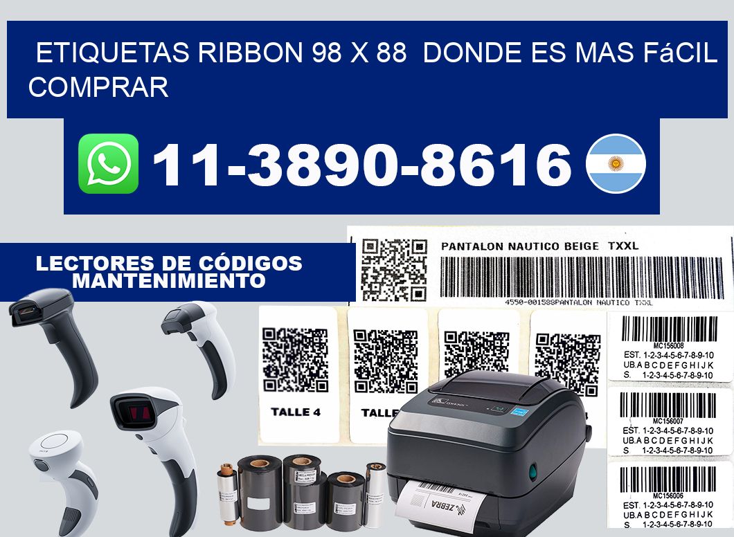 etiquetas ribbon 98 x 88  Donde es mas fácil comprar