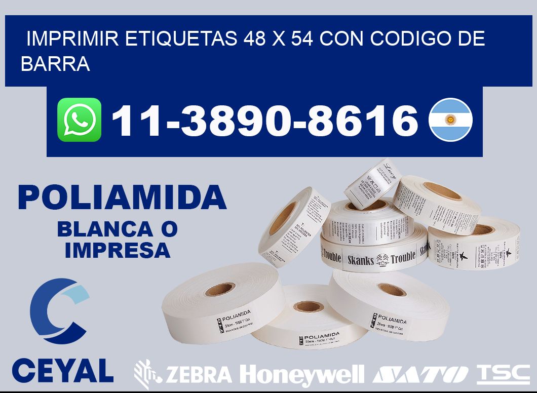 imprimir etiquetas 48 x 54 con codigo de barra