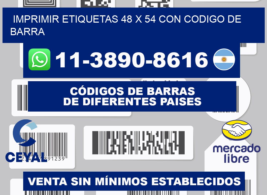 imprimir etiquetas 48 x 54 con codigo de barra