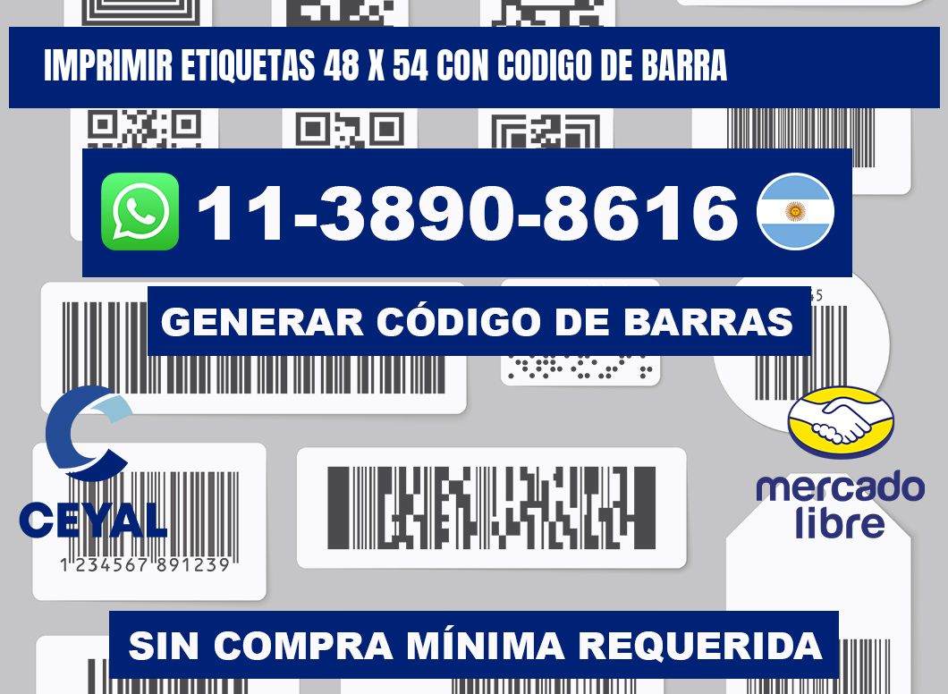 imprimir etiquetas 48 x 54 con codigo de barra