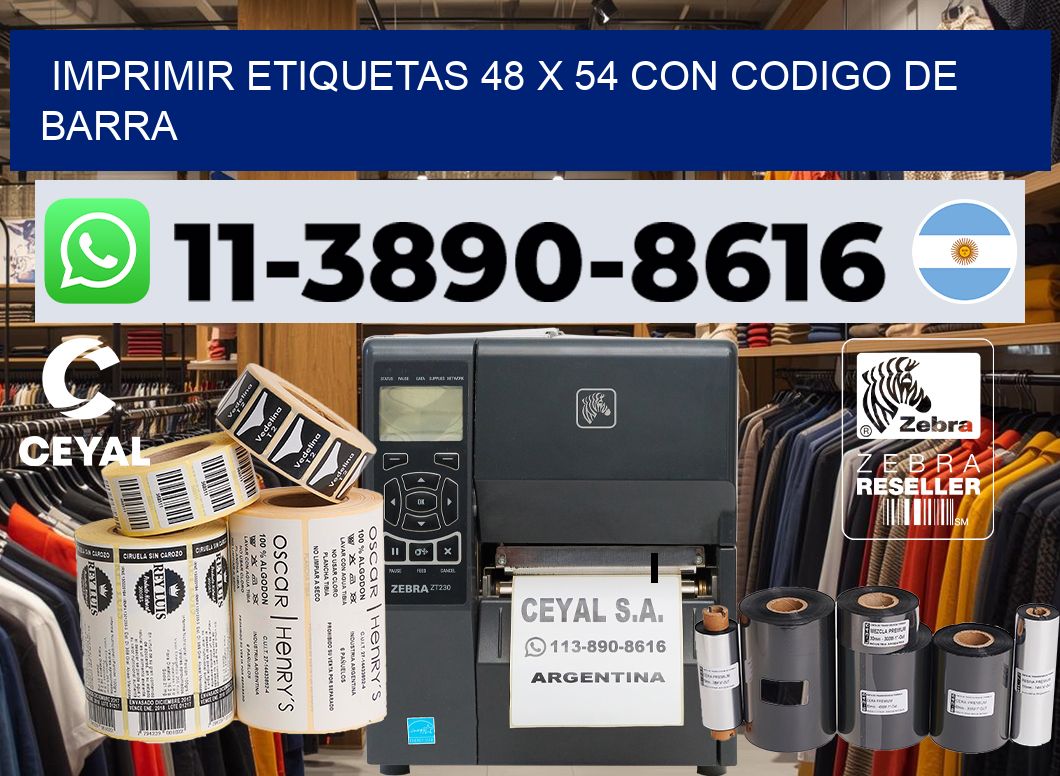 imprimir etiquetas 48 x 54 con codigo de barra