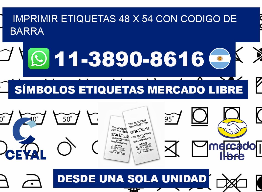 imprimir etiquetas 48 x 54 con codigo de barra