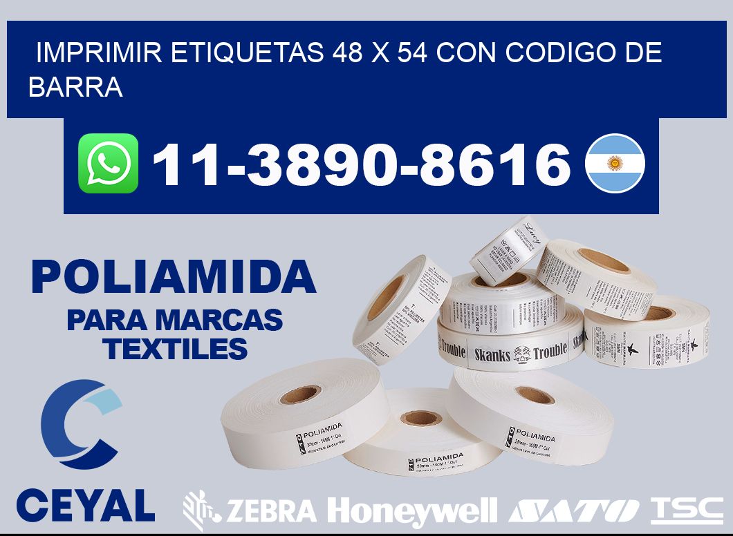 imprimir etiquetas 48 x 54 con codigo de barra
