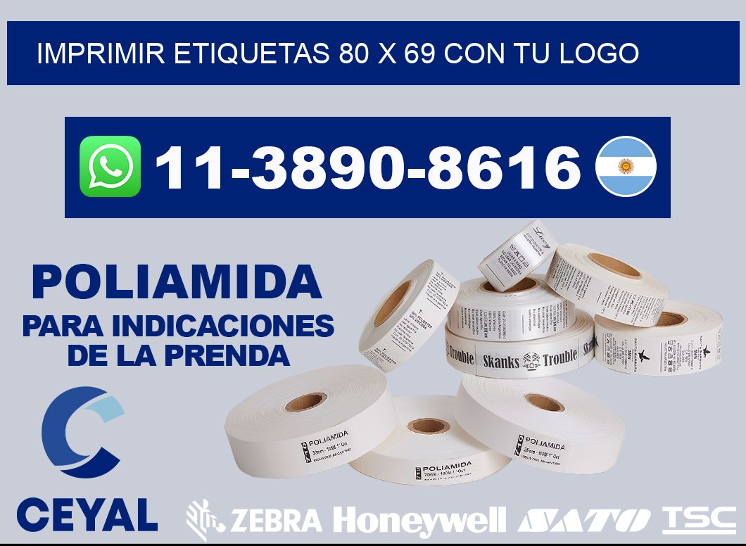 imprimir etiquetas 80 x 69 con tu logo