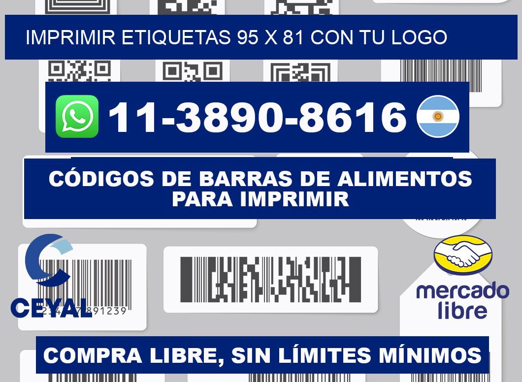 imprimir etiquetas 95 x 81 con tu logo