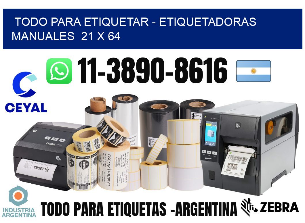 todo para etiquetar - Etiquetadoras Manuales  21 x 64