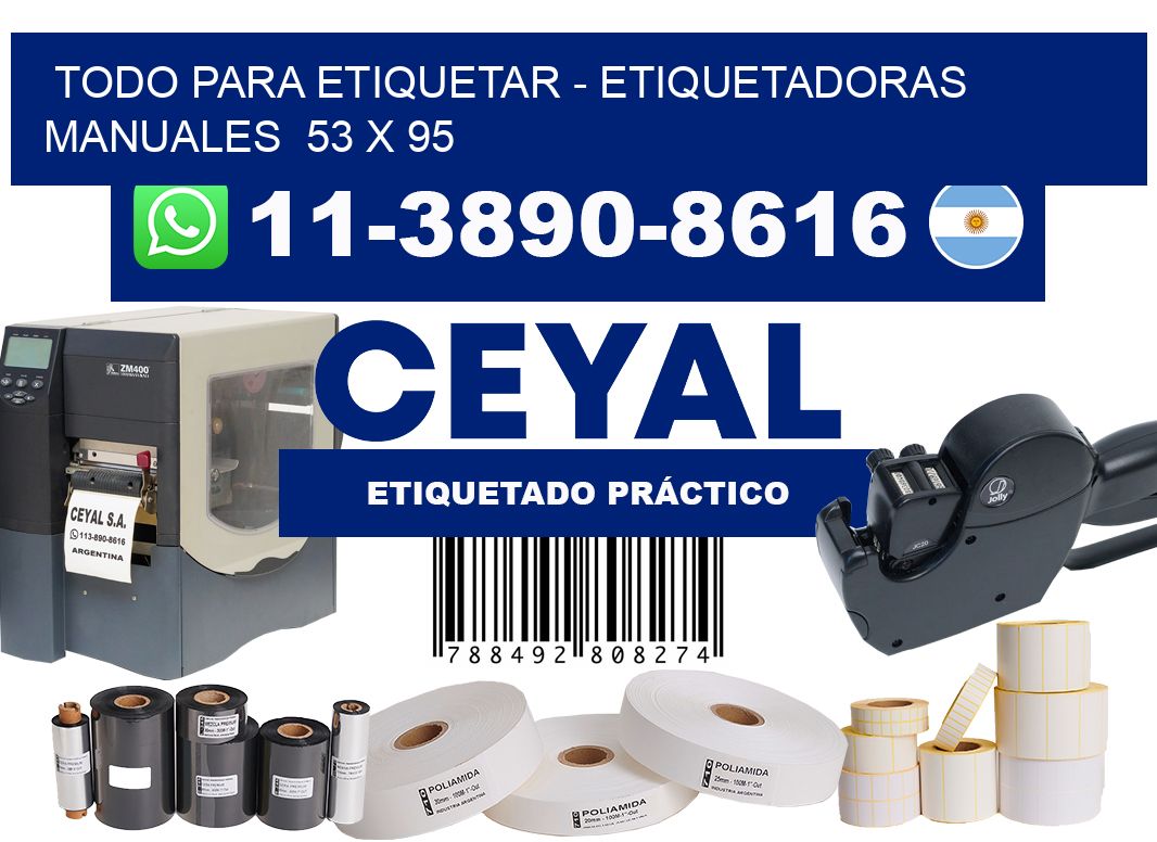todo para etiquetar - Etiquetadoras Manuales 53 x 95