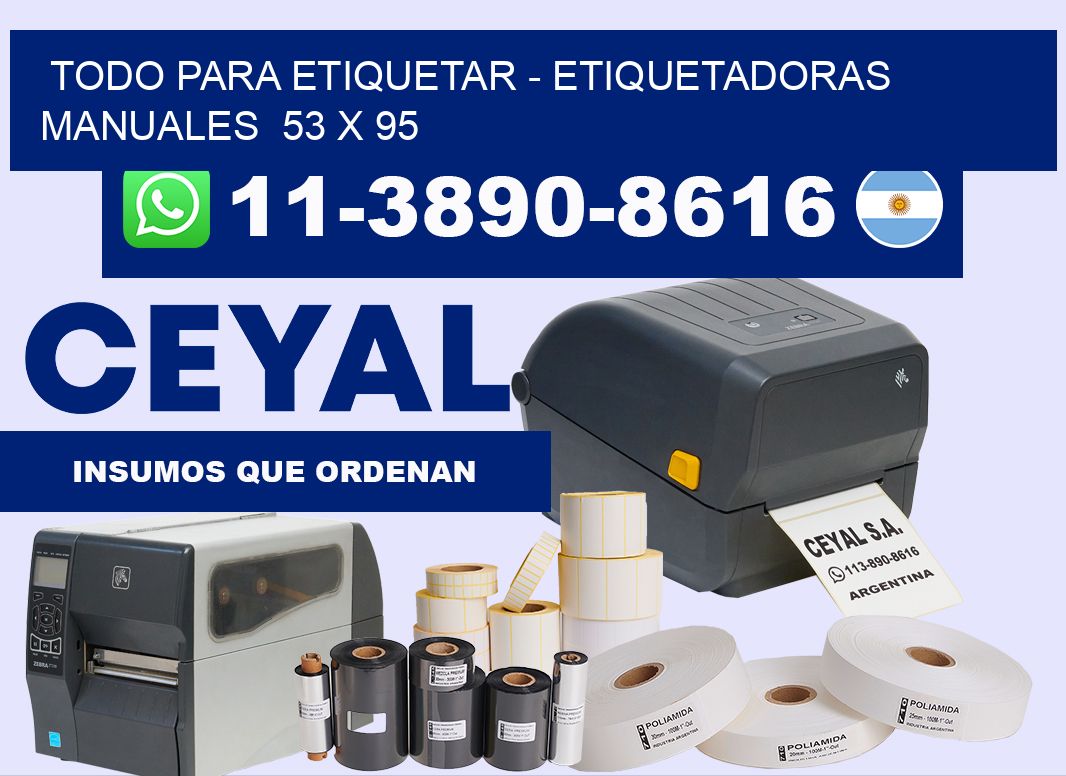 todo para etiquetar - Etiquetadoras Manuales 53 x 95