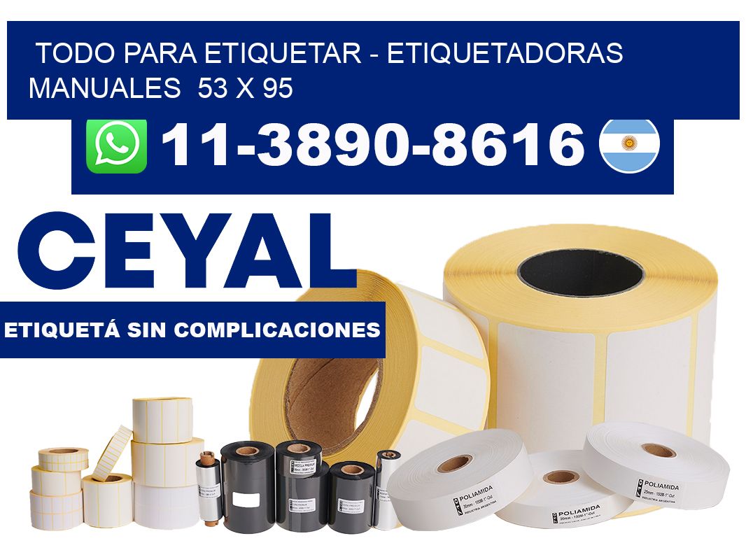 todo para etiquetar - Etiquetadoras Manuales 53 x 95